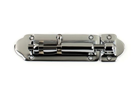WHITECAP IND C.P. BRASS BARREL BOLT  4' - S0586C