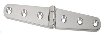 WHITECAP IND C.P. BRASS STRAP HINGE  6' - S0605C