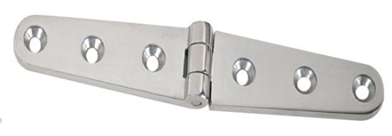WHITECAP IND C.P. BRASS STRAP HINGE  6' - S0605C