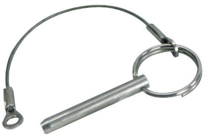 WHITECAP IND S.S. QUICK RELEASE PIN 1' &LANYARD - S1020C
