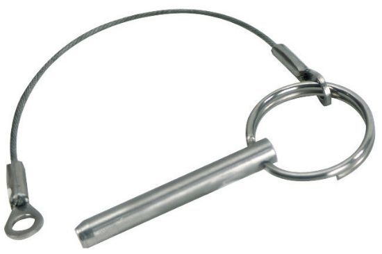 WHITECAP IND S.S. QUICK RELEASE PIN 1' &LANYARD - S1020C