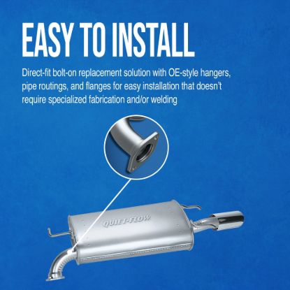 WALKER EXHST MUFFLER - QUIET-FLOWSS - - 21706