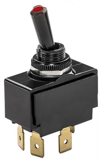 WHITECAP IND LIGHTED TIP TOGGLE SWITCH (MOM. ON/ - S7054C