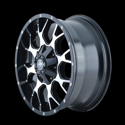 WHEEL GROUP WARRIOR (8015) BLK/MACHINED FACE 20 - 80152937BM