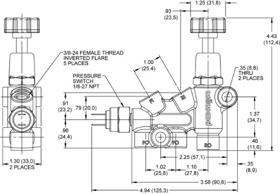 WILWOOD PROPORTIONING VALVE KNOB - 26011179