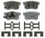 WAGNER BRAKE WAGNER OEX DISC PAD  SET - OEX1086
