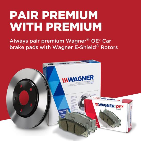 WAGNER BRAKE CERAMIC DISC PAD SET - OEX1640