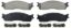 WAGNER BRAKE SEVEREDUTY DISC PAD SET - SX965