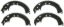 WAGNER BRAKE BONDED BRAKE SHOE - Z587A