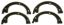 WAGNER BRAKE PARKING BRAKE SHOE - Z811
