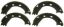 WAGNER BRAKE PARKING BRAKE SHOE - Z852
