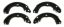 WAGNER BRAKE QUICKSTOP PARKING  SHOE - Z961