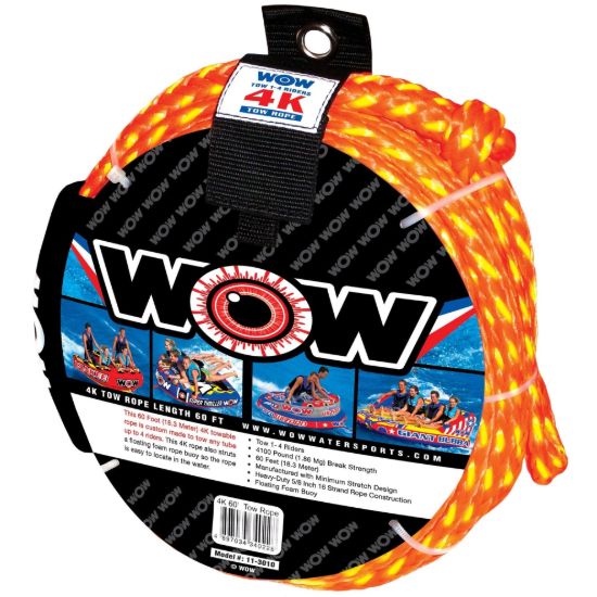 WOW SPORTS 4K 60' TOW ROPE - 113010
