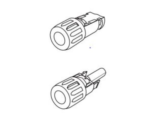 XANTREX LLC PV SINGLE CONNECTOR (1 PAIR) - 7080040