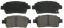 WAGNER BRAKE CERAMIC BRAKE PADS - ZD822
