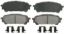 WAGNER BRAKE SEMI-MET BRAKE PADS - ZX1004