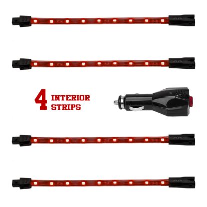 XK GLOW RED 4PC CAR KIT - 041004R