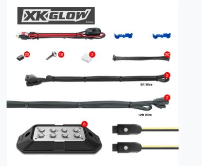 XK GLOW 8PC RGB ROCK LIGHT - ROCKADV