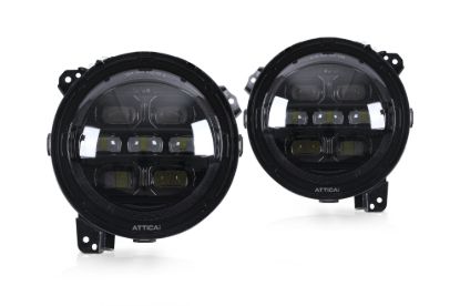 Picture of Attica 4x4 Headlight Set - CHATT0771-H6-GBC-SQ