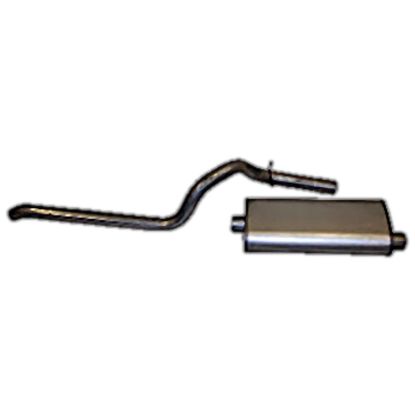 Picture of Crown Automotive Jeep Replacement Exhaust Muffler and Pipe Assembly - 52018335