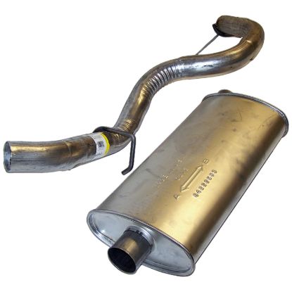 Picture of Crown Automotive Jeep Replacement Exhaust Muffler and Pipe Assembly - 52019241AC