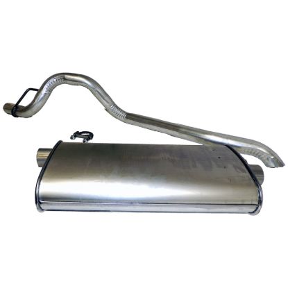 Picture of Crown Automotive Jeep Replacement Exhaust Muffler and Pipe Assembly - 52022039