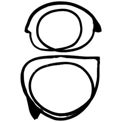 Picture of Crown Automotive Jeep Replacement Door Seal Kit - 55399212K