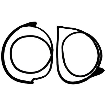 Picture of Crown Automotive Jeep Replacement Door Seal Kit - 55399212K