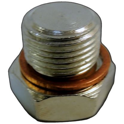 Picture of Crown Automotive Jeep Replacement Engine Oil Drain Plug Assembly - 68040680AA