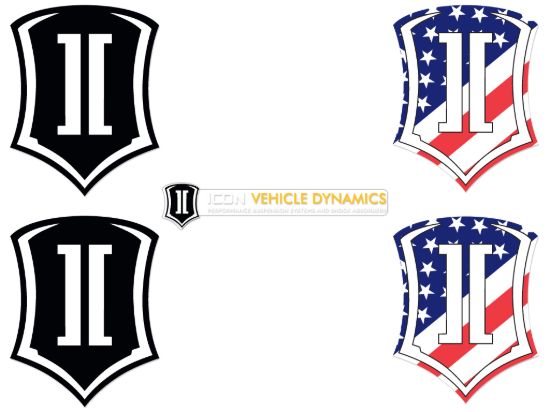 Picture of ICON Vehicle Dynamics Exterior Decal - ICON-STICKERPACK