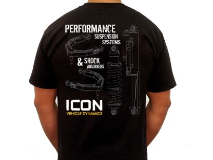 Picture of ICON Vehicle Dynamics T-Shirt - ICON-TEE-RD-BLK-S