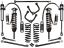 Picture of ICON Vehicle Dynamics Suspension Lift Kit - K53057T