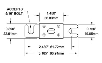 BLUE SEA FUSE ANL 175A - 5128BSS