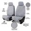COVERCRAFT 17 F250 RR 60/40 3HEADREST CHARCOAL - SS8460PCCH