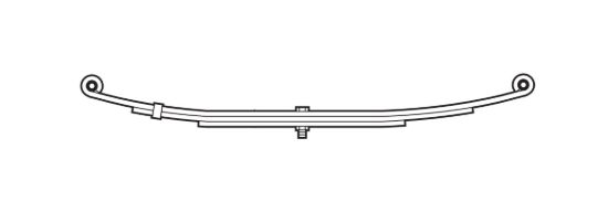 DEXTER AXLE SPRING  DOUBLE EYE  26E-4000 BRONZE - 07207901