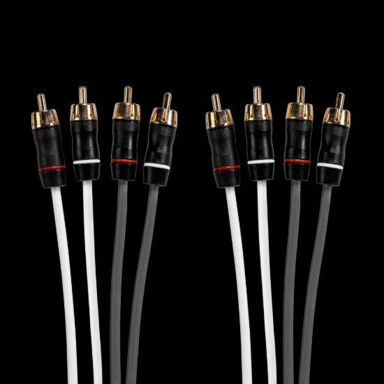 FUSION ELEC SHIELDED RCA CABLE  25FT  4 WAY - 0101262000