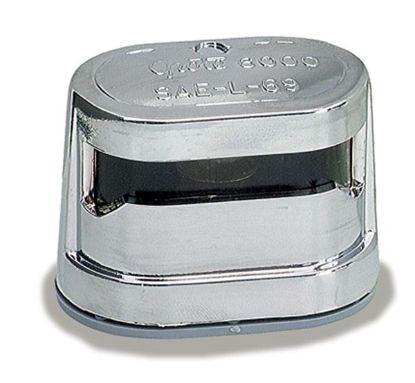 GROTE PERLUX LICENSELAMP CHRM PLTD CLR - 60011