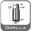 GORILLA LUG WRCH ADPTR 3/4 20/BX - 3434DS
