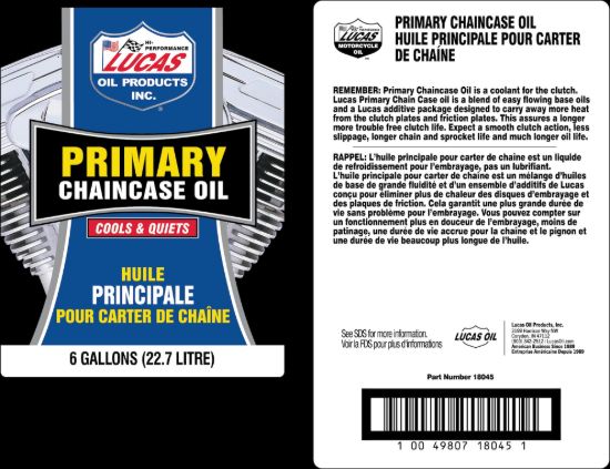 LUCAS OIL PRIMARY CHAINCASE OIL/1X1/6 GALLON - 18045