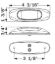OPTRONICS LED MIROFLEX MINI STAR W/CHROM;AMB - MCL17ABP