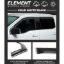 PUTCO ELEMENT MATTE BLACK WINDOW VISORS 1 - 680066