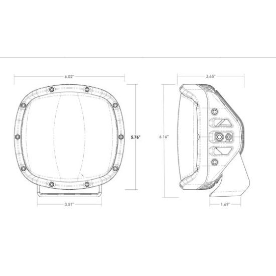 RIGID IND ADAPT XP WITH AMBER PRO LENS | PAIR - 300515