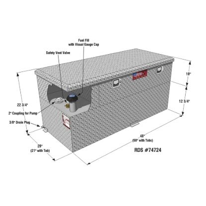 RDS MFG INC COMBO TRANSFER TANK WITH PUMP - 74724PC