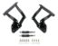 Billet Hood Hinges Matte Black