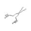 Aluminized Steel 3in Cat -Back  Dual Split Rear