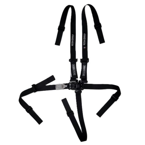 Harness 5PT JR QM 2IN LL Pull Up Adjust Black