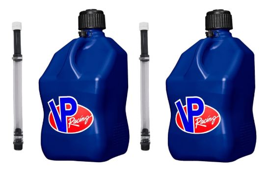Utility Jug 5.5 Gal Blue Square w/Hose (2 Pack)