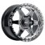 17x10 Ventura Six B-lock Wheel 6x135 BC 7.25 BS