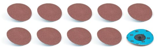 Twist Lock Sanding Disc 3in 80 Grit 10pk