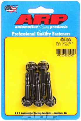 6mm x 1.00 x 35mm 12pt Bolt Kit 5pk